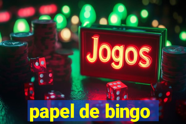 papel de bingo